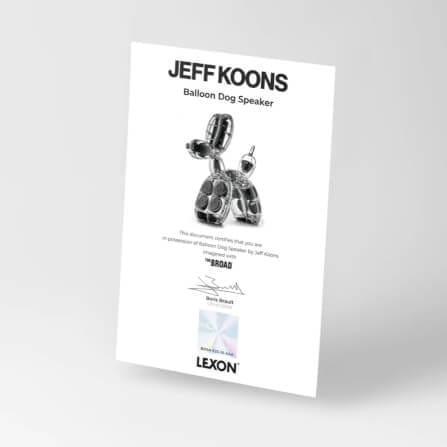 ลำโพงตั้งโต๊ะ LEXON BALLOON DOG SPEAKER BY JEFF KOONS เสียงรอบทิศ 360 องศา_5